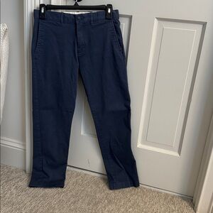 Dark blue cotton Crewcuts boys pants. Size 12 Slim.